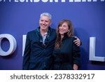 Small photo of London, England, UK - October 12, 2023: Nick Drake and Lucinda Coxon attend the "One Life" Headline Gala premiere during the 67th BFI London Film Festival at The Royal Festival Hall
