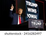 Small photo of Former President Donald Trump speaks at his caucus night event at the Iowa Events Center on January 15, 2024 in Des Moines, Iowa.