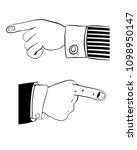 human hand in office suit... | Shutterstock . vector #1098950147
