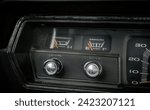 Small photo of Gas gauge and gauge cluster in a car