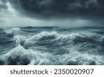 Beautiful curling sea waves use as a background image.