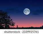 Small photo of Moonlight takes approximately 1.26 seconds to reach Earth's surface. Scattered in Earth's atmosphere, moonlight generally increases the brightness of the night sky, reducing contrast between dimmer