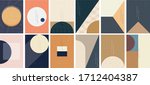 geometric background with... | Shutterstock .eps vector #1712404387