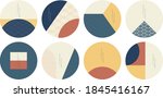 geometric template with ... | Shutterstock .eps vector #1845416167