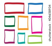 hand drawn frame set icons... | Shutterstock . vector #404658934