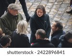 Small photo of Paris, France, 07-02-2024 : Valerie Rabault during the ceremony to pay tribute to the French victims of the October 7 terrorist attacks in Israel at the Hotel National des Invalides.