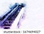Abstract Beautiful Keyboard Of...