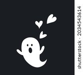 Cute White Ghost Spook Horror...