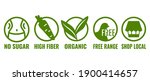 healthy food icon set vector... | Shutterstock .eps vector #1900414657