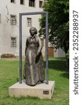 Small photo of Wittenberg, Germany - August 23 2015: Katharina Von Bora Statue (Luther's Wife) At Luther Haus