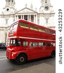 Red London Bus With St Paul's...