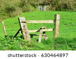 View Of A Wooden Stile In...