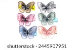 Butterfly hair bands made from...