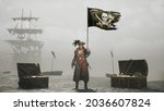 A Pirate Stands Next To A...