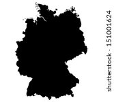 High detailed vector map - Germany 