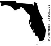High detailed vector map - Florida 