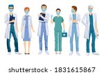 group of doctors in medical... | Shutterstock .eps vector #1831615867