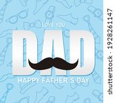 Happy Fathers Day Card. Men's...