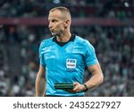 Small photo of Budapest, Hungary – May 11, 2022. Referee Tamas Bognar after Hungarian Cup 202122 final match Ferencvaros vs Paks (3-0).