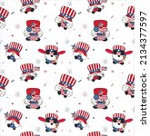 gnome pattern repeat seamless... | Shutterstock .eps vector #2134377597