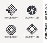 set of vector logo design... | Shutterstock .eps vector #1061250071