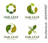 Oak Leaf Vector Logo Set. Logo...
