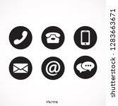 communication icons in the... | Shutterstock .eps vector #1283663671