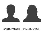man and woman head icon... | Shutterstock .eps vector #1498877951