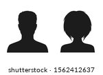 man and woman head icon... | Shutterstock .eps vector #1562412637