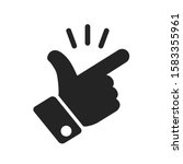 it s simple   finger snap icon... | Shutterstock .eps vector #1583355961