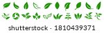 leaf icons set ecology nature... | Shutterstock .eps vector #1810439371