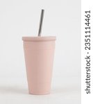 Small photo of Pink Tumblr Water Cup Cute