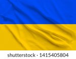 beautiful silk flag of ukraine... | Shutterstock . vector #1415405804