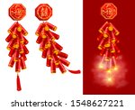 set of festive chinese new year ... | Shutterstock .eps vector #1548627221