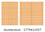 set of two bamboo mat  square... | Shutterstock .eps vector #1779611927