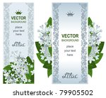 two vertical banners with white ... | Shutterstock .eps vector #79905502