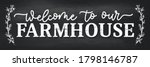 welcome to the farmhouse cozy... | Shutterstock .eps vector #1798146787