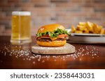 Smash Burger Beer and Fries