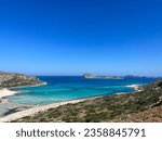 The wonderful Balos beach in Crete.Crystal waters.Scenic views.