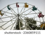 Small photo of Old ferris wheel at a simpler time