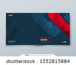 square brochure design. red... | Shutterstock .eps vector #1552815884