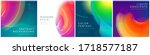 set of square liquid color... | Shutterstock .eps vector #1718577187
