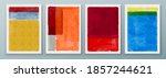 set of abstract hand painted... | Shutterstock .eps vector #1857244621