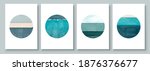 set of abstract hand painted... | Shutterstock .eps vector #1876376677