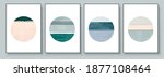 set of abstract hand painted... | Shutterstock .eps vector #1877108464