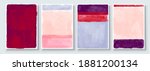 set of abstract hand painted... | Shutterstock .eps vector #1881200134