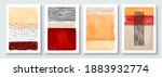 set of abstract hand painted... | Shutterstock .eps vector #1883932774