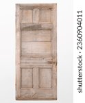 Small photo of antic wooden finish door texture front view