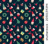 Seamless Pattern With Christmas ...