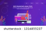 seo ranking  seo growth ... | Shutterstock .eps vector #1316855237